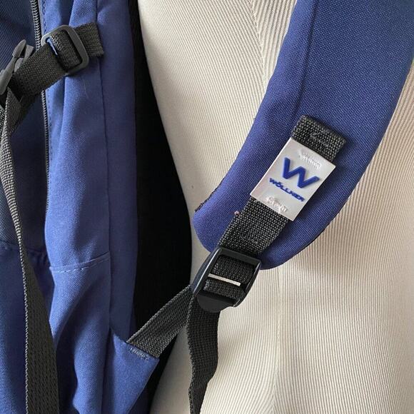 Wollner - Navy Blue Max Backpack Carry On Hiking Camping Daytripping - Picture 3 of 7